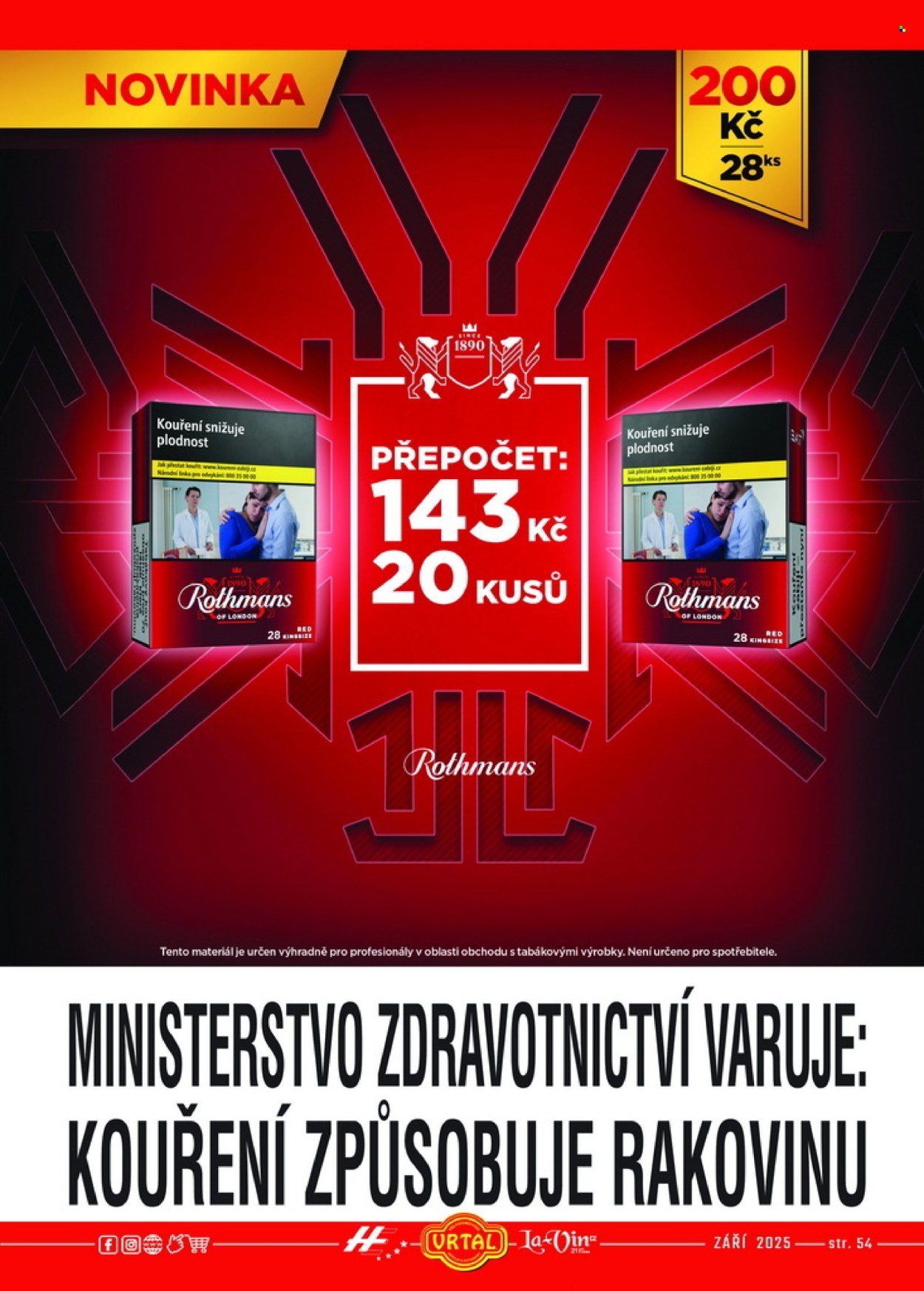 Leták Vrtal - 1.9.2025 - 30.9.2025. Strana 54