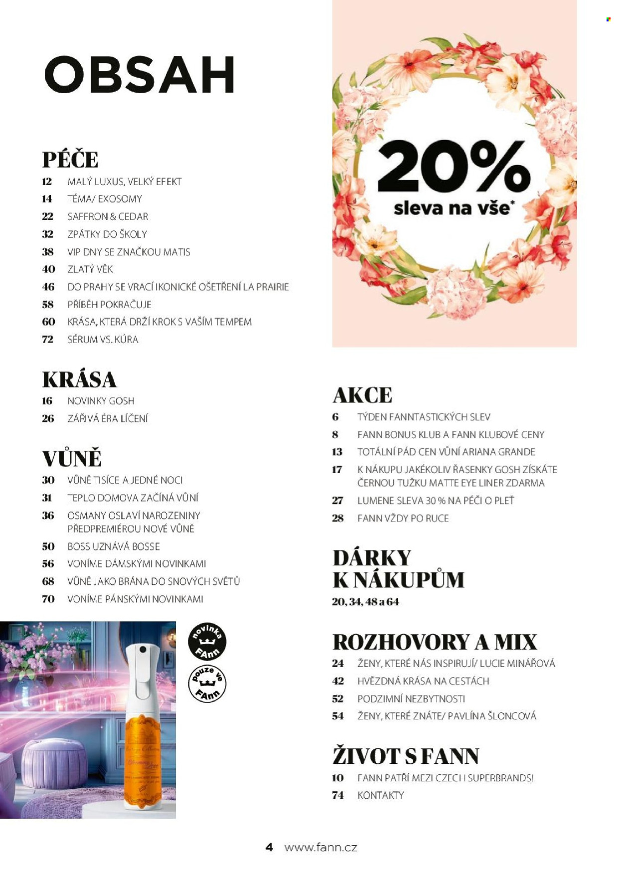 Leták FAnn parfumerie - 1.9.2025 - 31.10.2025. Strana 4