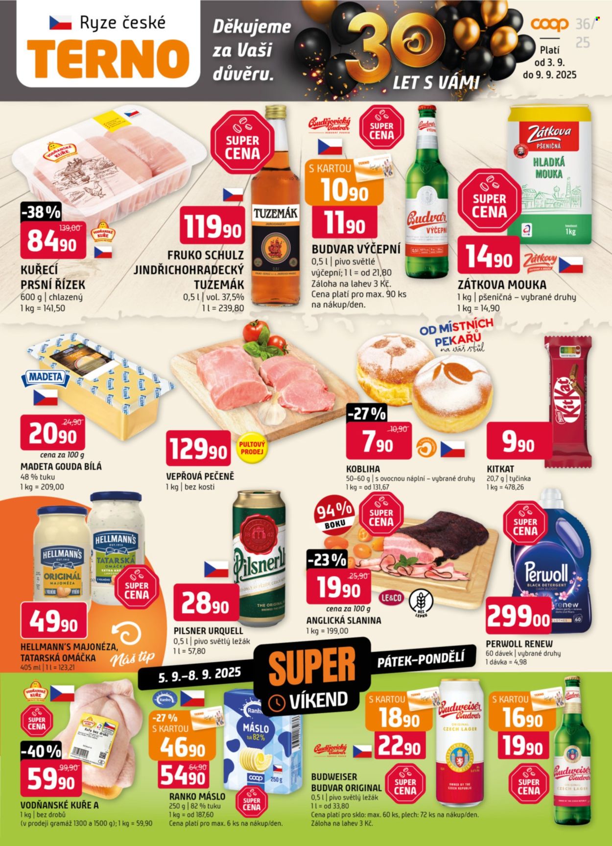 Leták coop TERNO - 3.9.2025 - 9.9.2025. Strana 1