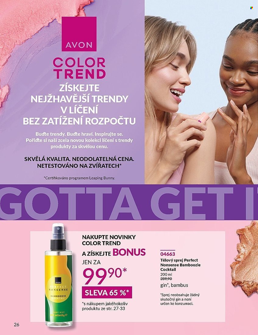 Leták AVON - 1.9.2025 - 30.9.2025. Strana 26
