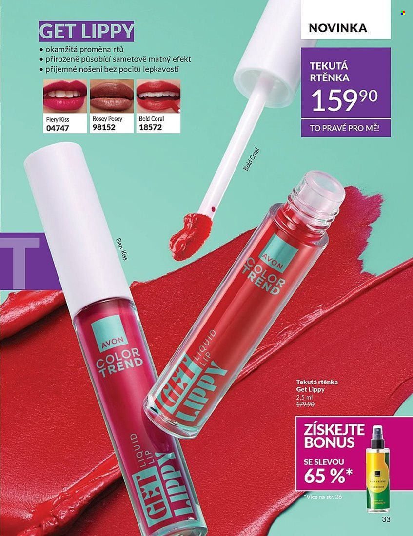 Leták AVON - 1.9.2025 - 30.9.2025. Strana 33