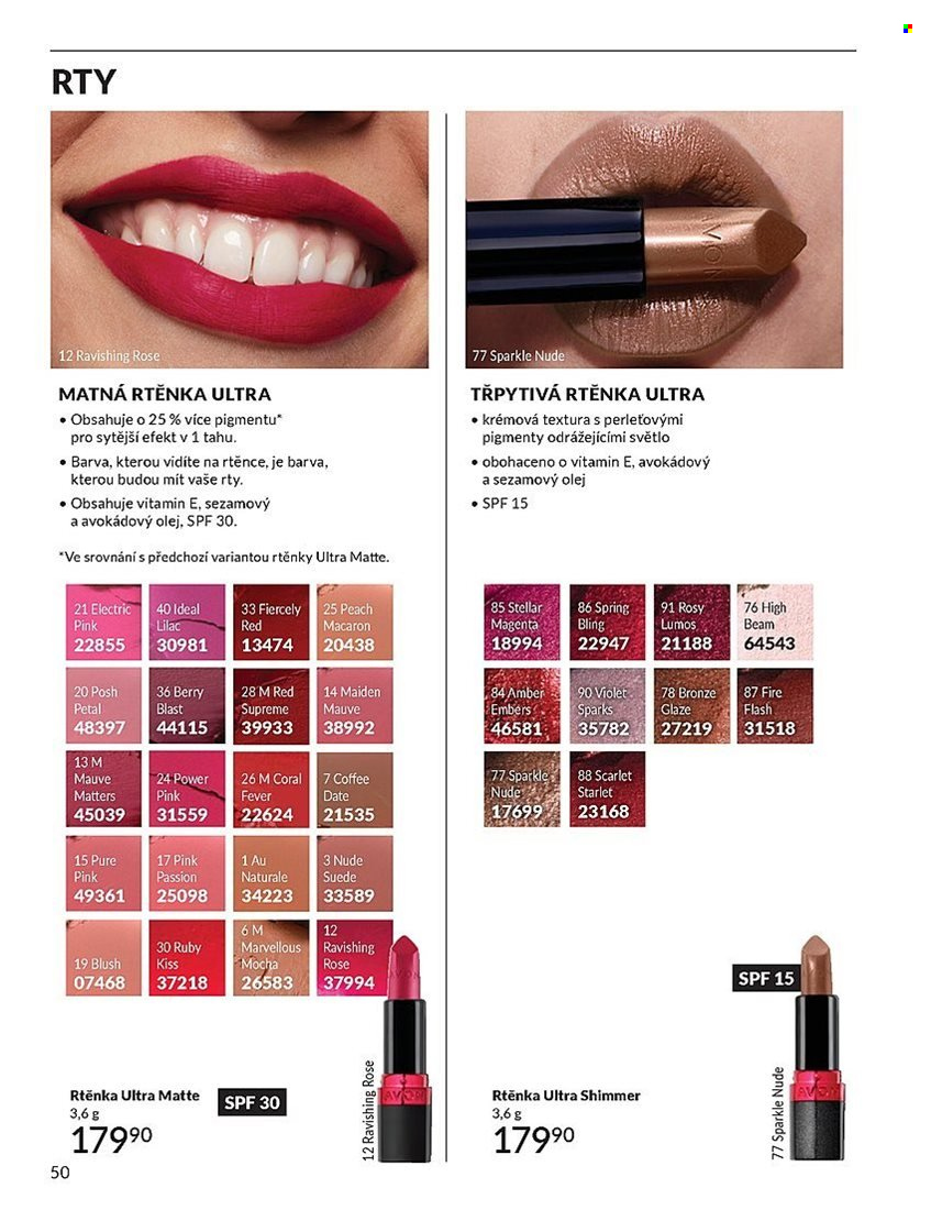 Leták AVON - 1.9.2025 - 30.9.2025. Strana 50