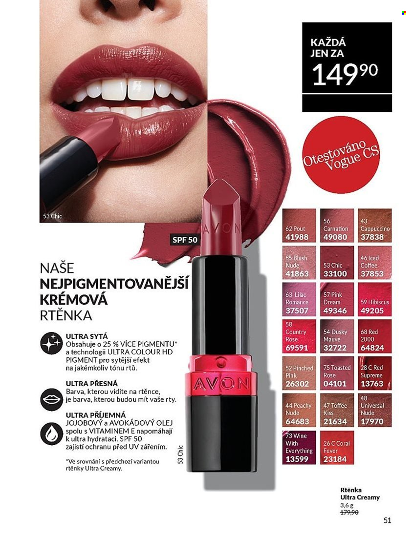 Leták AVON - 1.9.2025 - 30.9.2025. Strana 51