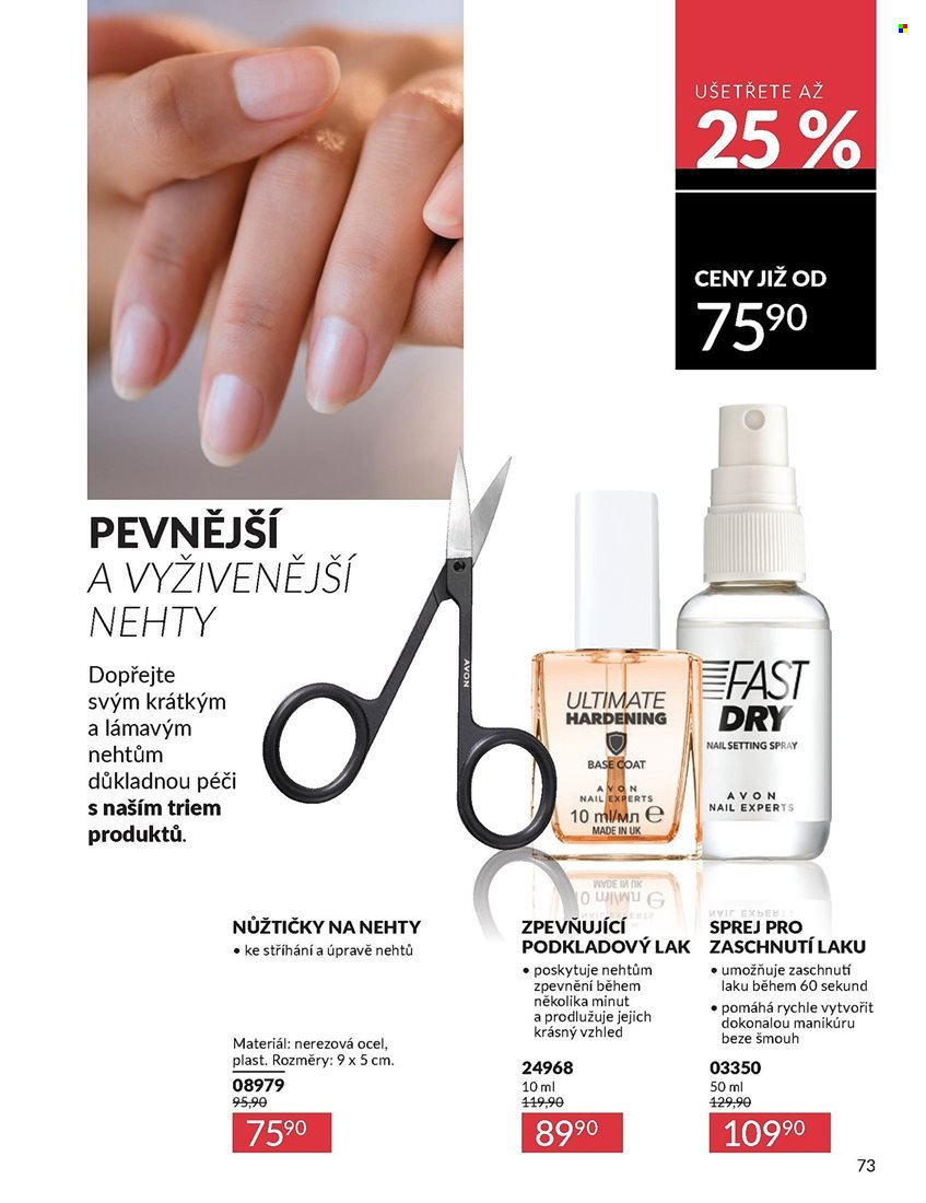 Leták AVON - 1.9.2025 - 30.9.2025. Strana 73