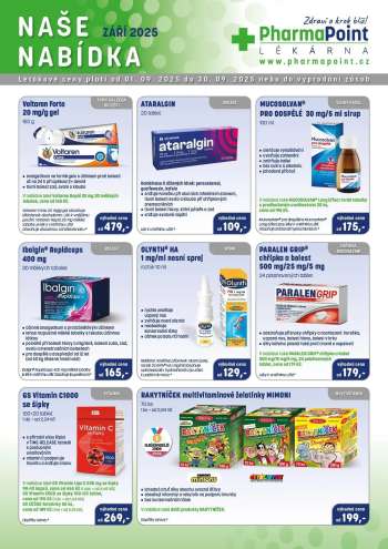 Leták PharmaPoint - 1.9.2025 - 30.9.2025.