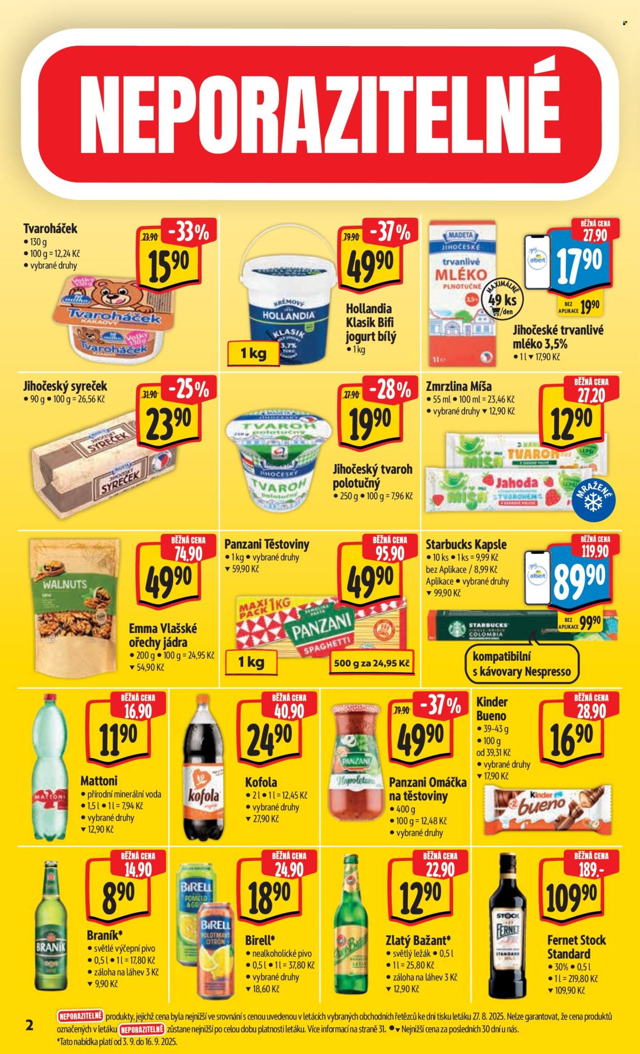 Leták Albert Hypermarket - 3.9.2025 - 9.9.2025. Strana 6