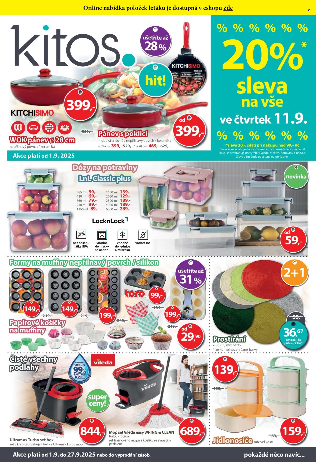 Leták Kitos - 1.9.2025 - 27.9.2025. Strana 1