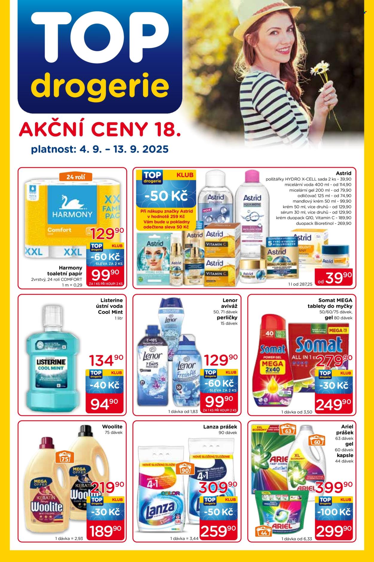 Leták TOP drogerie - 4.9.2025 - 13.9.2025. Strana 1