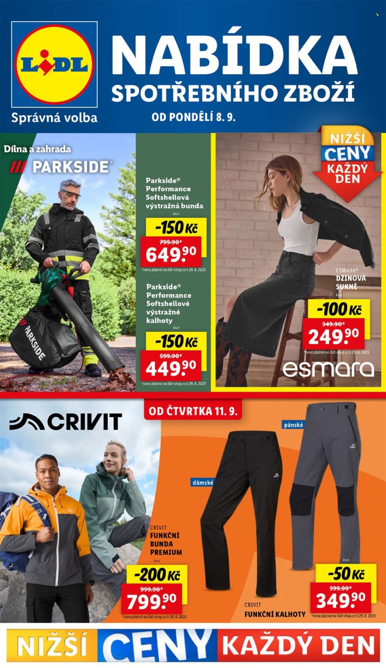 Leták Lidl - 8.9.2025 - 14.9.2025. Strana 1