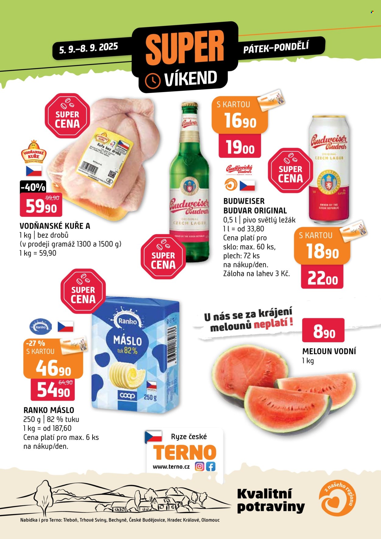 Leták coop TERNO - 5.9.2025 - 8.9.2025. Strana 1