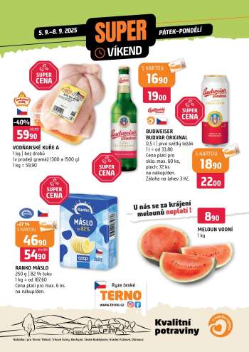 Leták coop TERNO - 5.9.2025 - 8.9.2025.