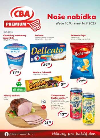 Leták CBA Premium - 10.9.2025 - 16.9.2025.