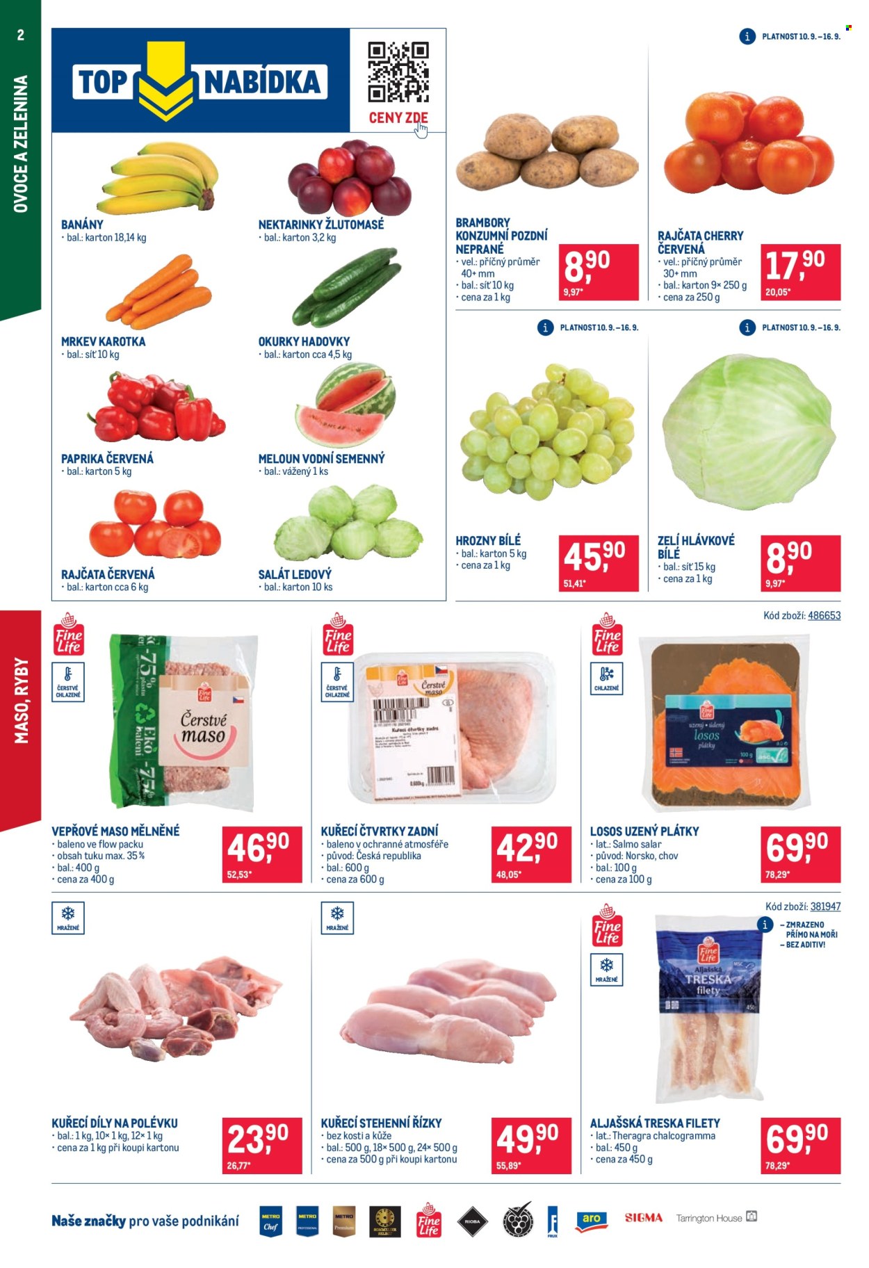 Leták MAKRO - 10.9.2025 - 23.9.2025. Strana 2