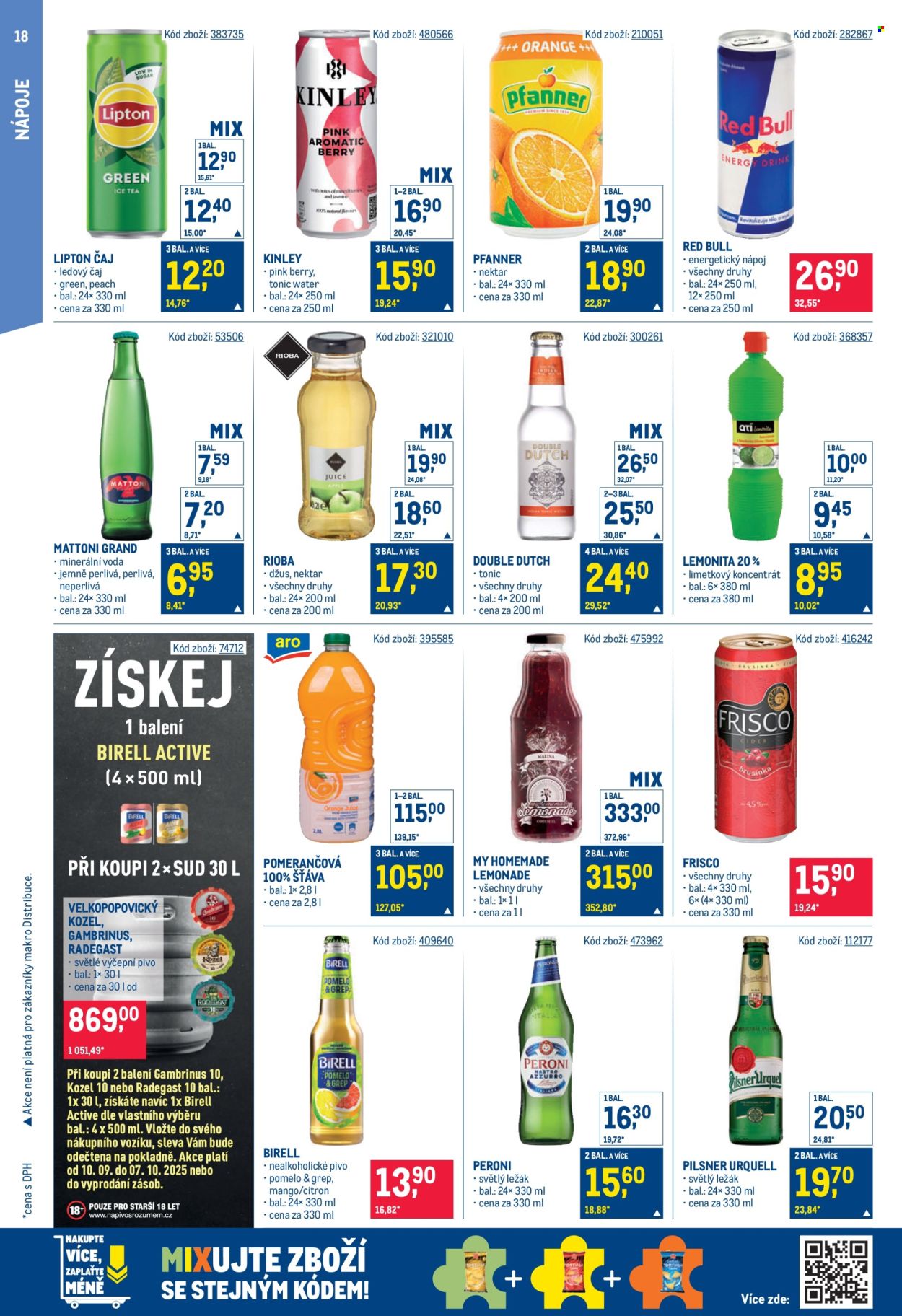 Leták MAKRO - 10.9.2025 - 23.9.2025. Strana 18