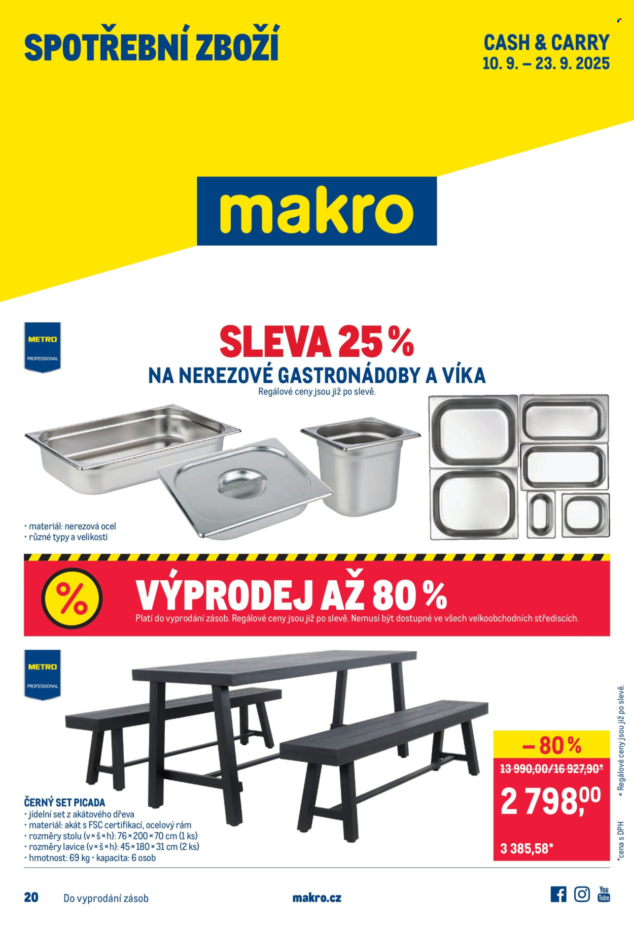 Leták MAKRO - 10.9.2025 - 23.9.2025. Strana 1