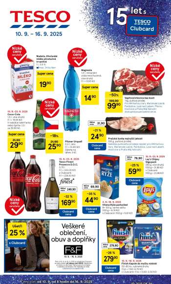 Leták TESCO - 10.9.2025 - 16.9.2025.