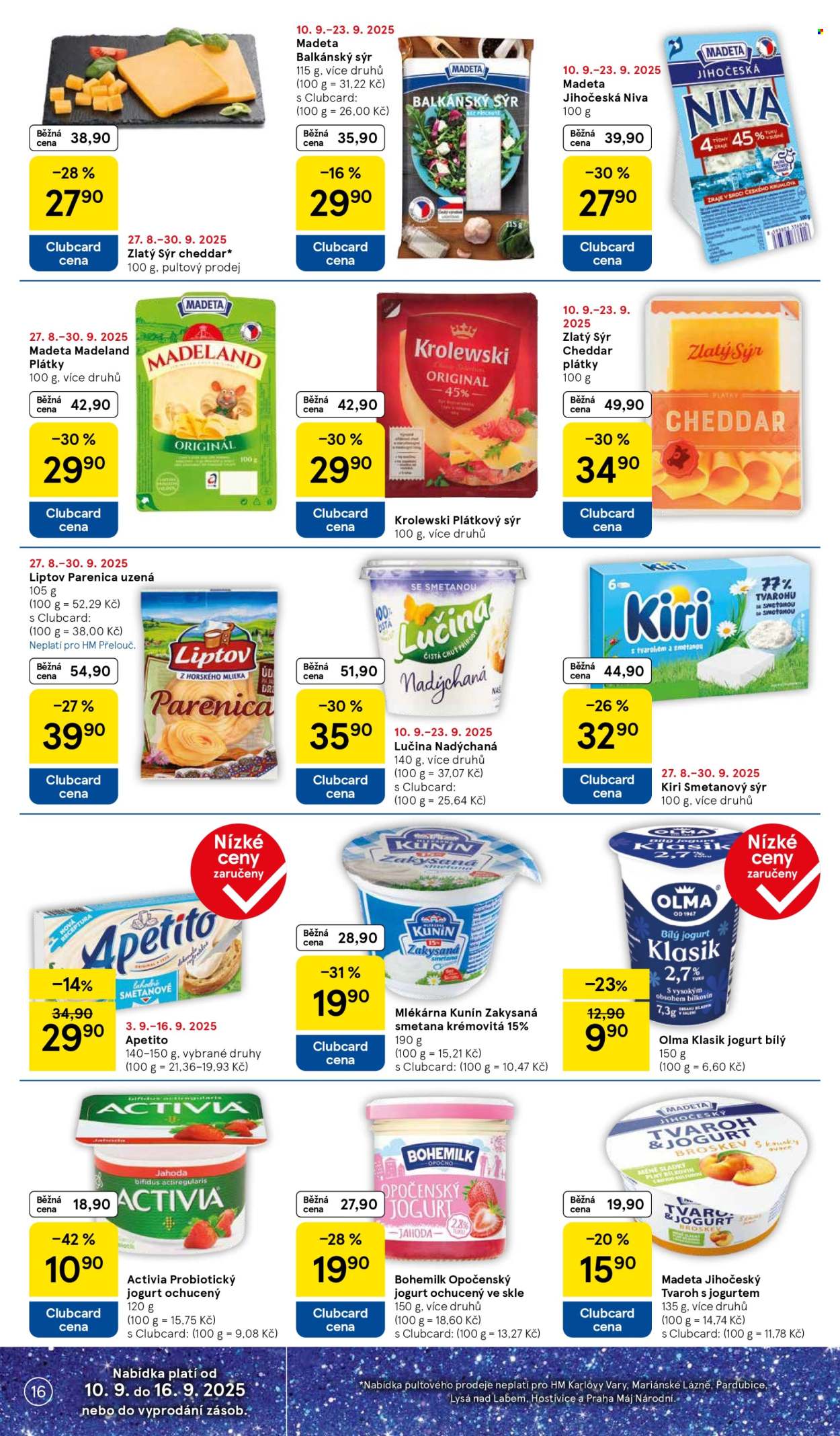 Leták TESCO - 10.9.2025 - 16.9.2025. Strana 16