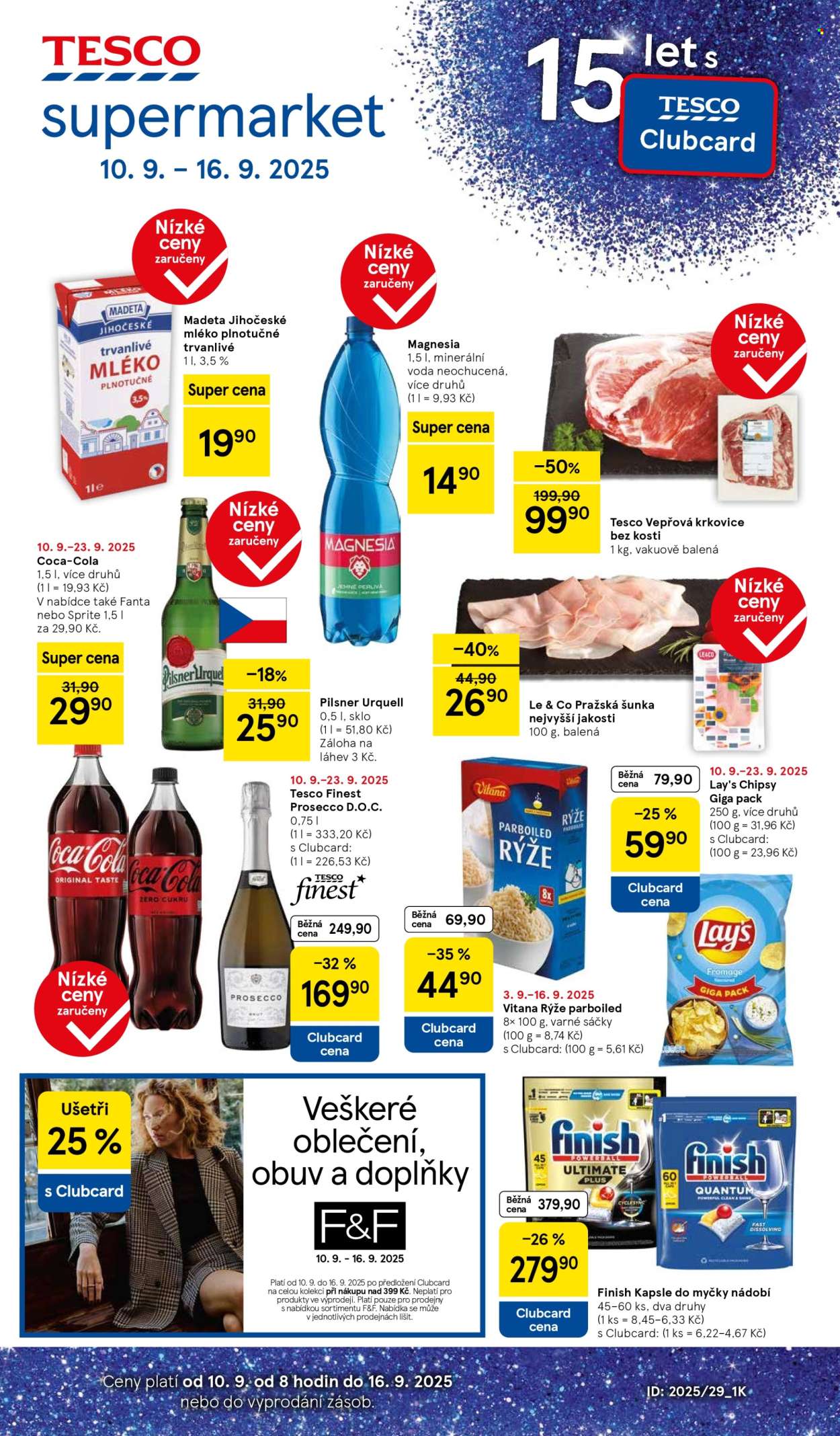 Leták TESCO supermarket - 10.9.2025 - 16.9.2025. Strana 1