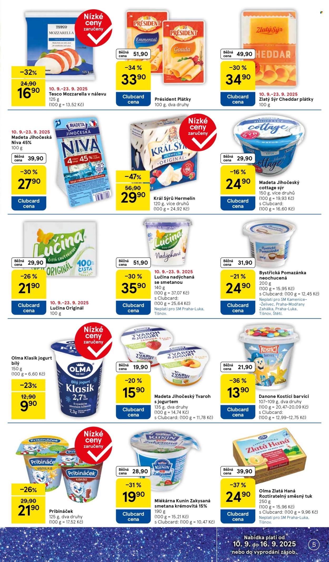 Leták TESCO supermarket - 10.9.2025 - 16.9.2025. Strana 5