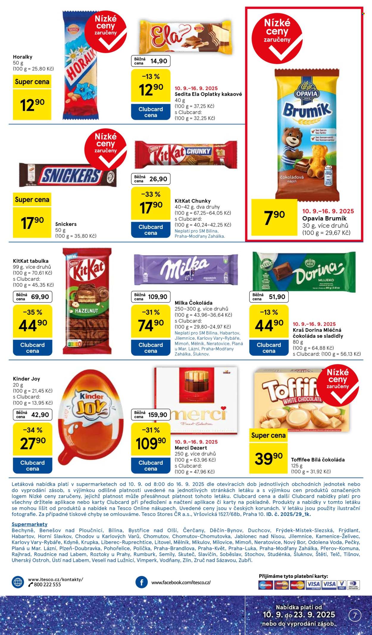 Leták TESCO supermarket - 10.9.2025 - 16.9.2025. Strana 7