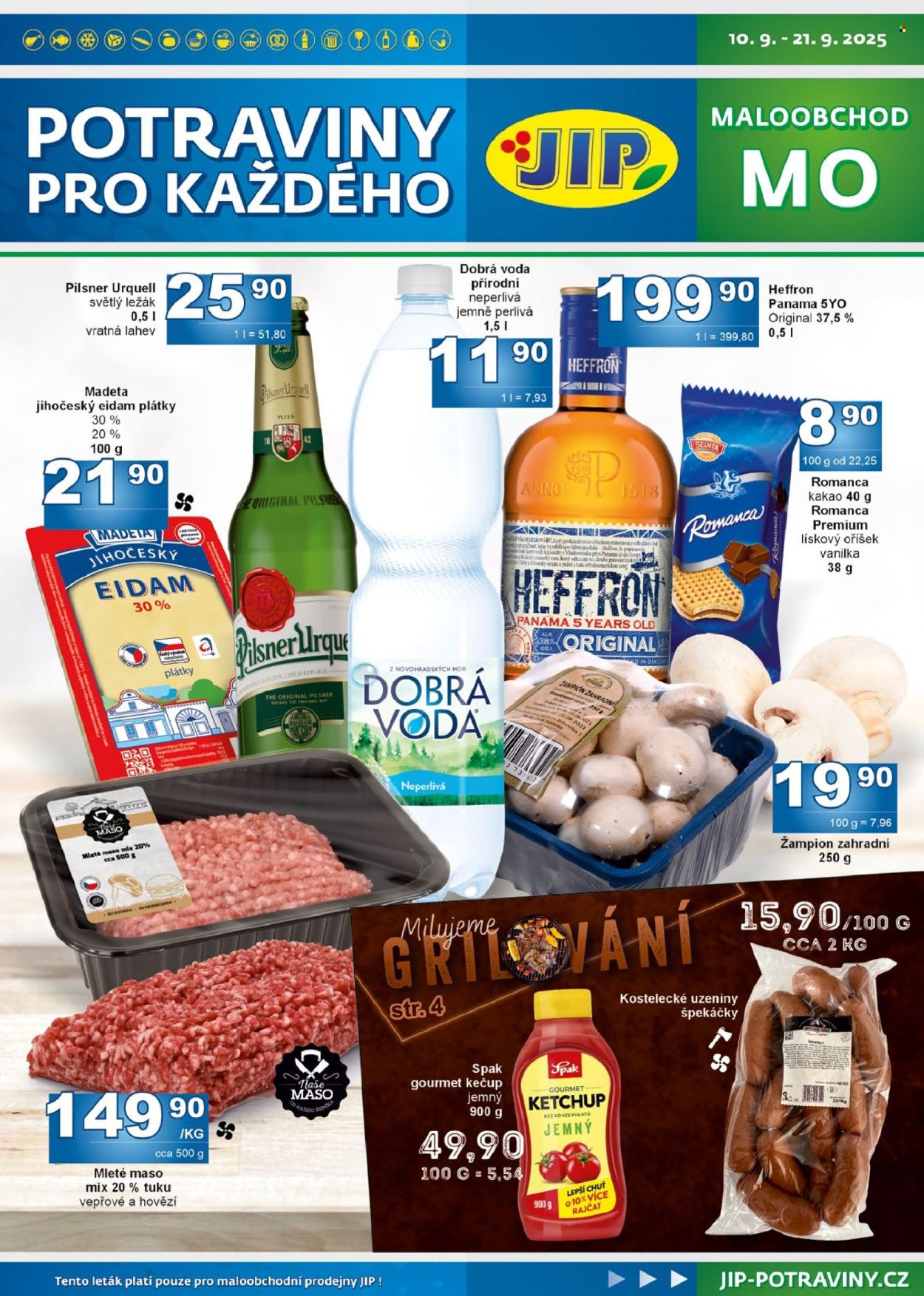 Leták JIP - 10.9.2025 - 21.9.2025. Strana 1