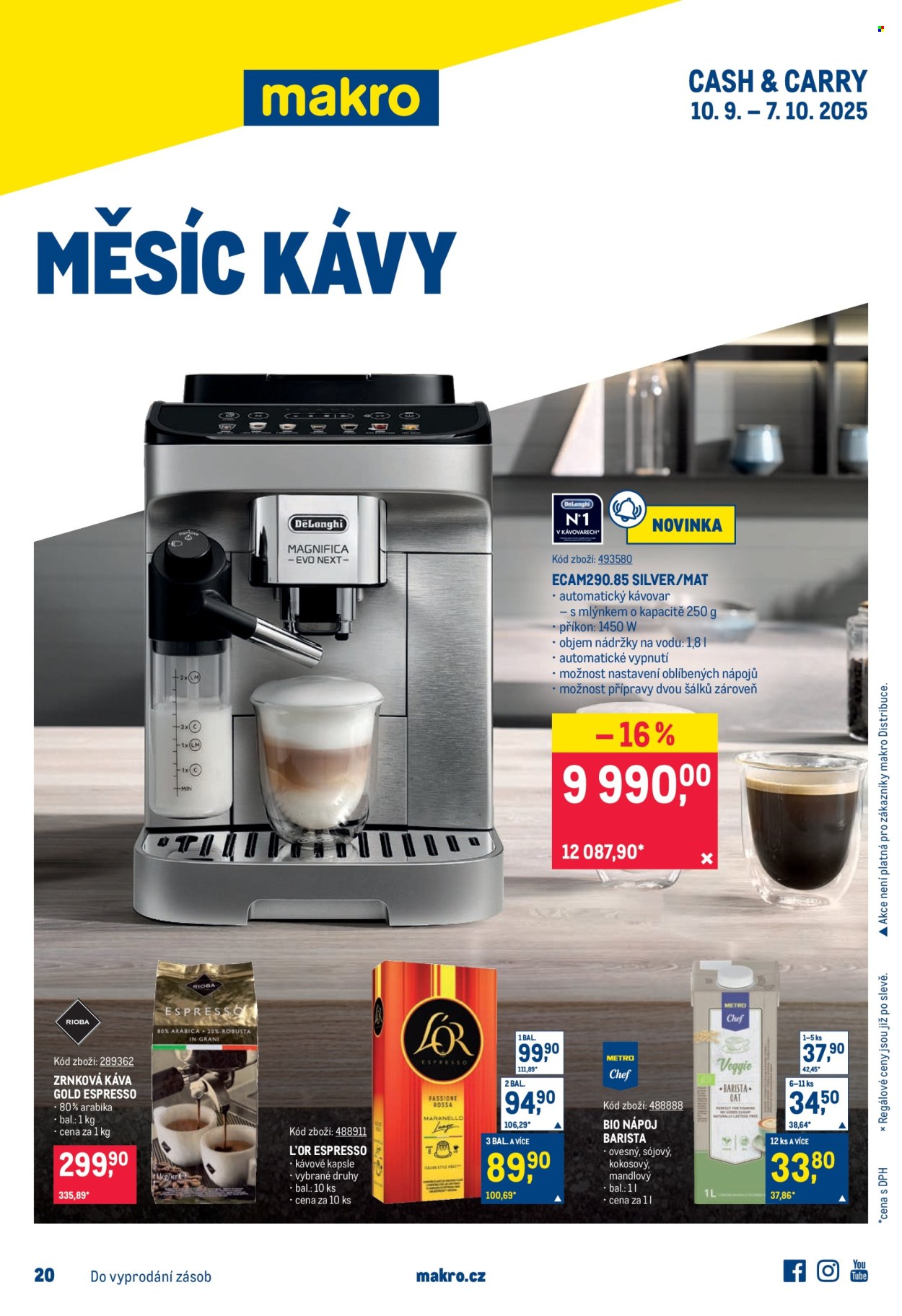 Leták MAKRO - 10.9.2025 - 7.10.2025. Strana 1