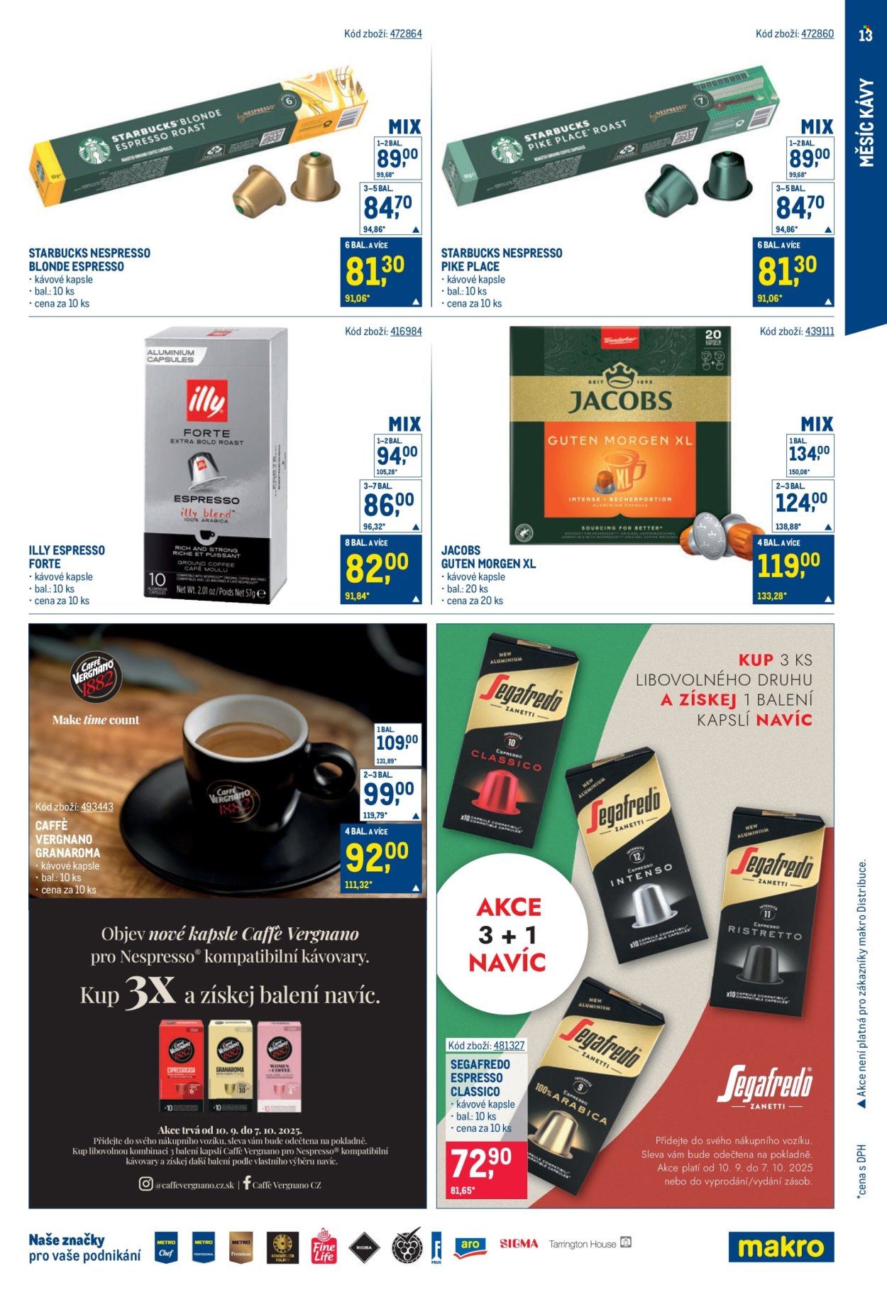 Leták MAKRO - 10.9.2025 - 7.10.2025. Strana 13