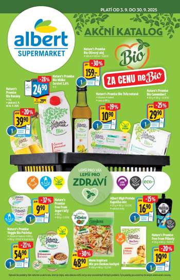 Leták Albert Supermarket - 3.9.2025 - 30.9.2025.