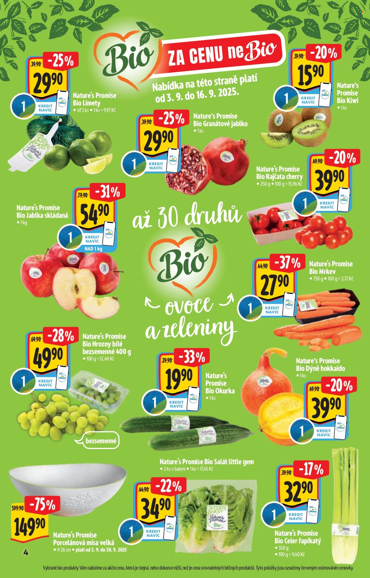 Leták Albert Supermarket - 3.9.2025 - 30.9.2025. Strana 4