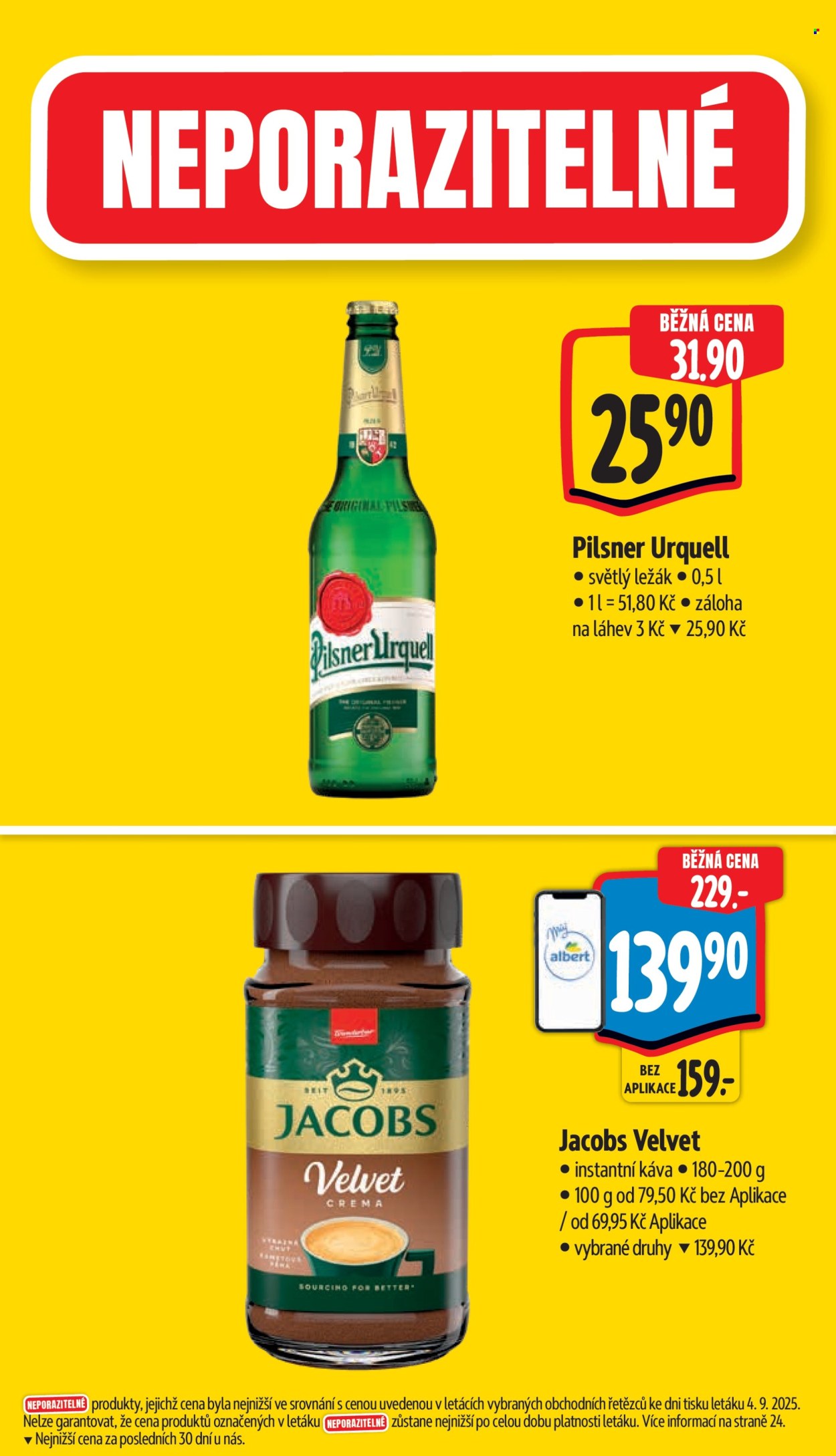 Leták Albert Supermarket - 10.9.2025 - 16.9.2025. Strana 4