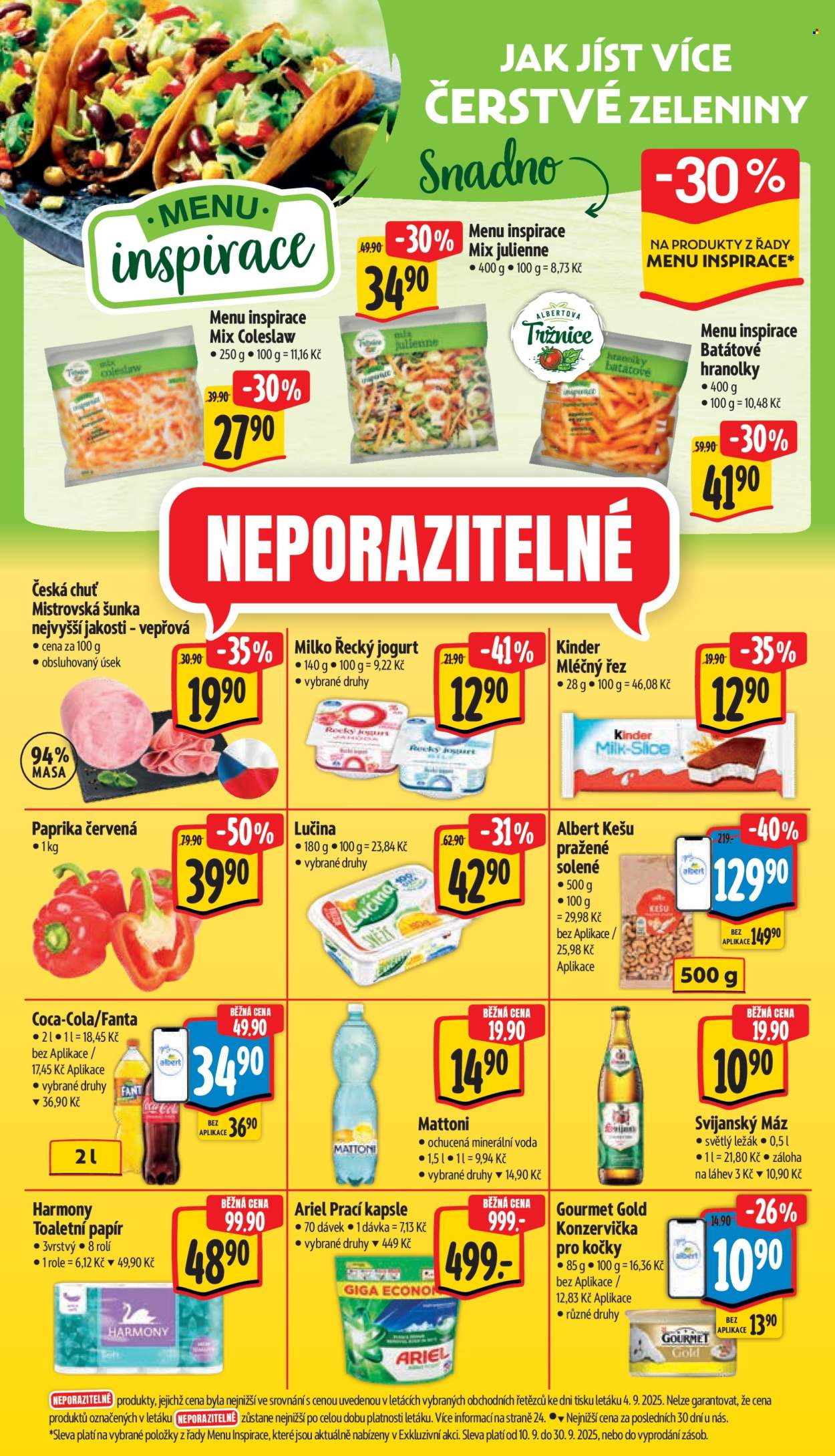 Leták Albert Supermarket - 10.9.2025 - 16.9.2025. Strana 7