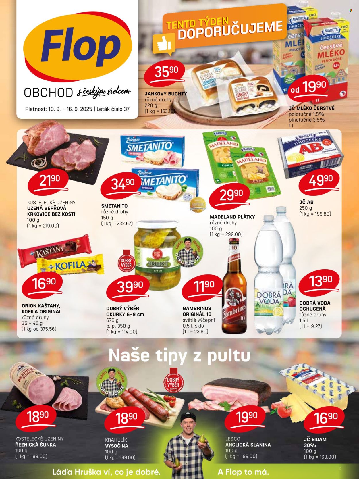 Leták Flop - 10.9.2025 - 16.9.2025. Strana 1