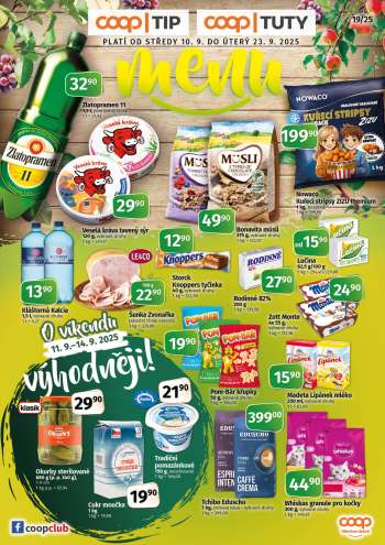 Leták coop TUTY - 10.9.2025 - 23.9.2025.