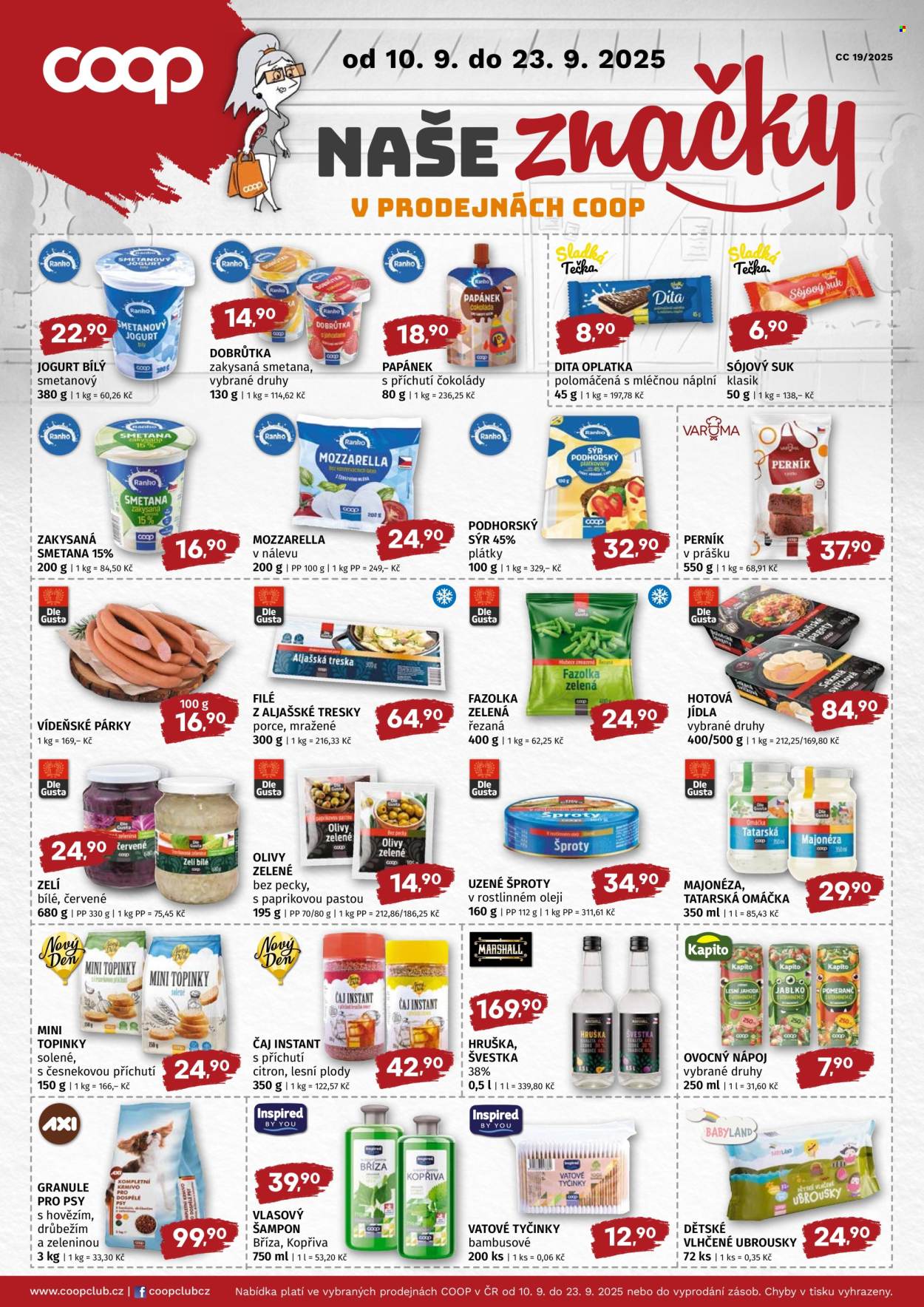 Leták coop JEDNOTA - 10.9.2025 - 23.9.2025. Strana 2