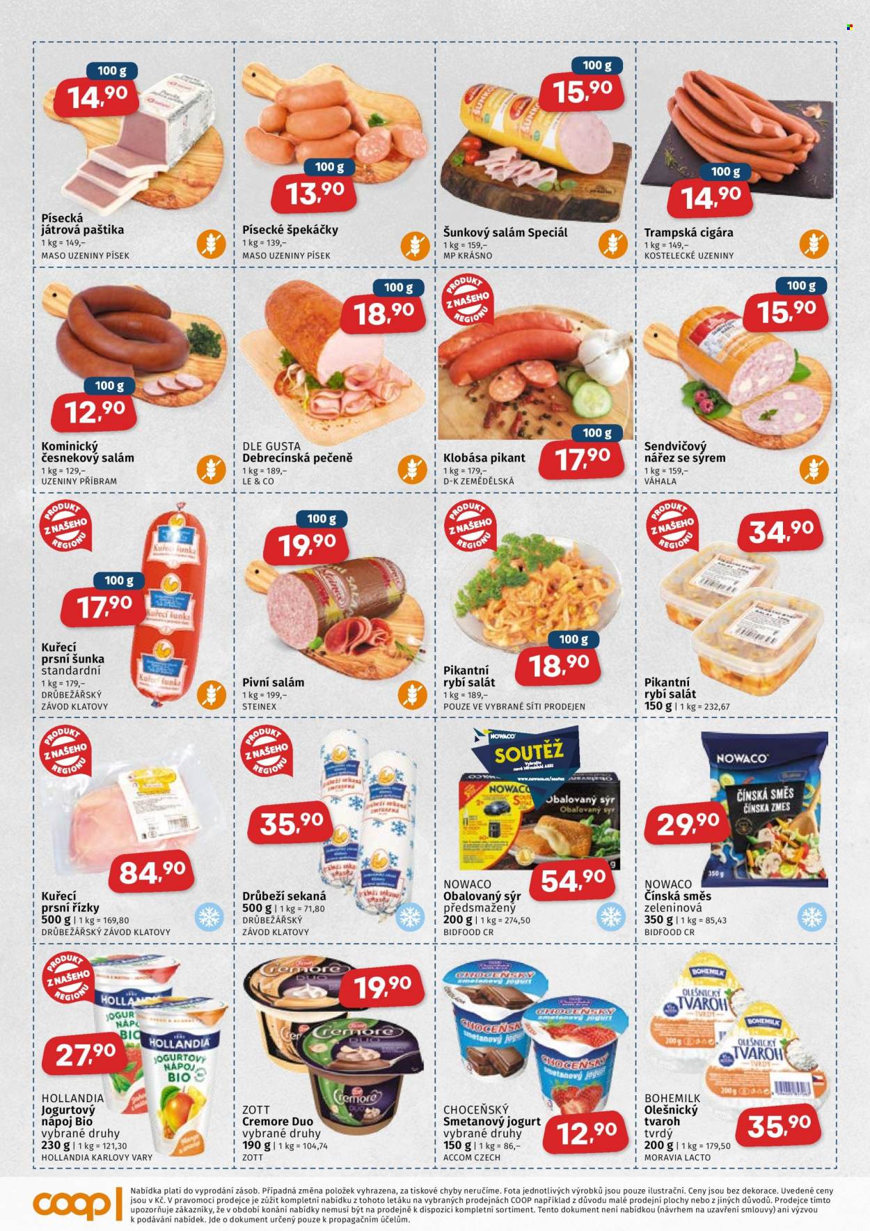 Leták coop JEDNOTA - 10.9.2025 - 23.9.2025. Strana 2