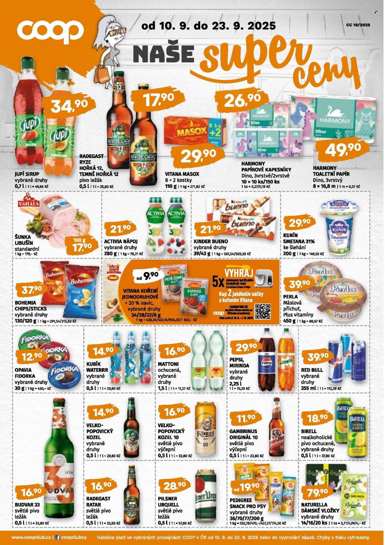 Leták coop JEDNOTA - 10.9.2025 - 23.9.2025. Strana 4