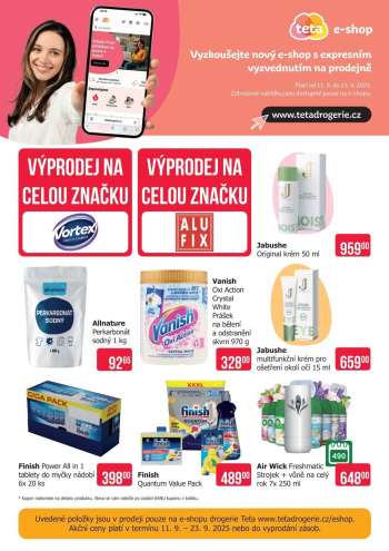Leták Teta drogerie - 11.9.2025 - 23.9.2025.