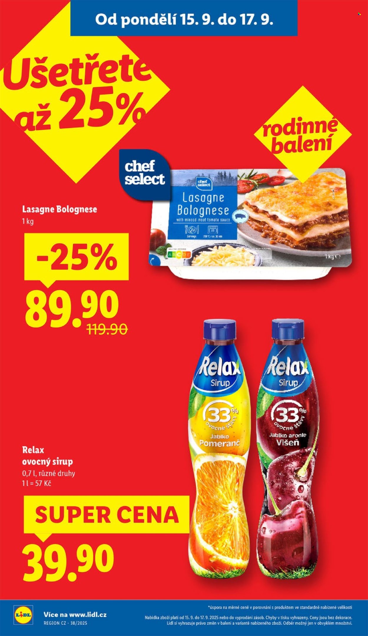 Leták Lidl - 15.9.2025 - 17.9.2025. Strana 4