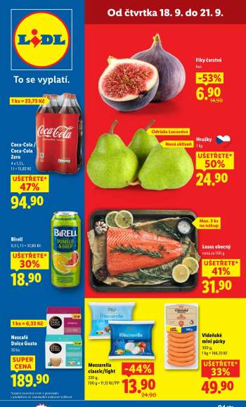 Leták Lidl - 18.9.2025 - 21.9.2025.