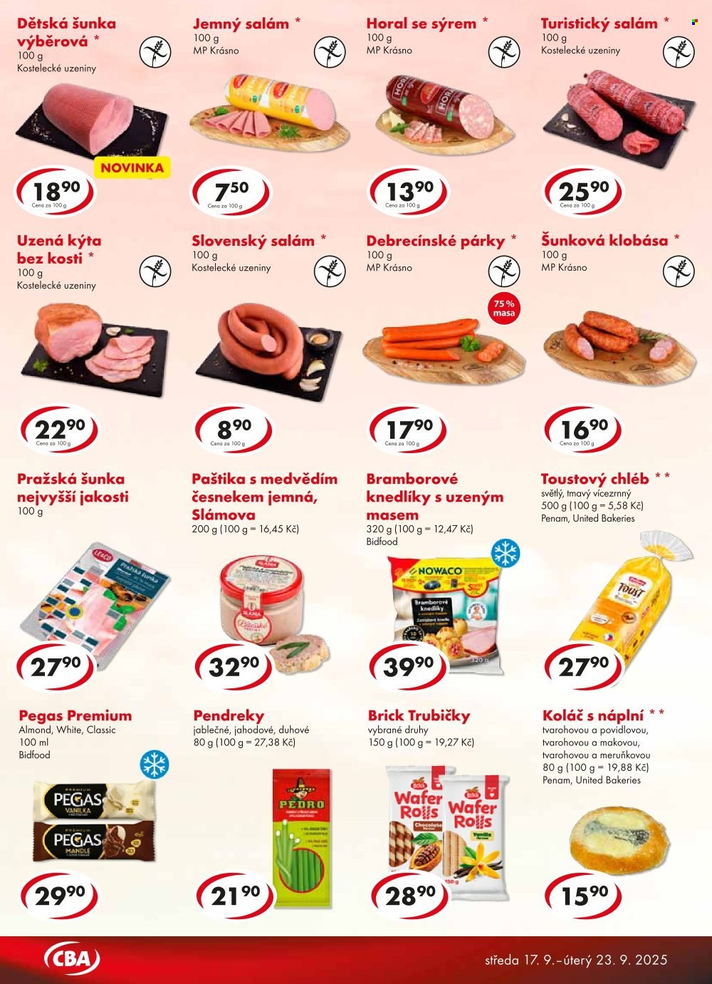 Leták CBA Premium - 17.9.2025 - 23.9.2025. Strana 3