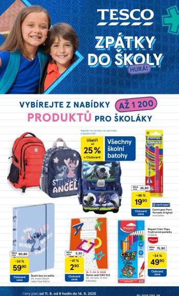 Leták TESCO hypermarket - 11.8.2025 - 14.9.2025.