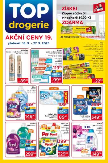 Leták TOP drogerie - 18.9.2025 - 27.9.2025.