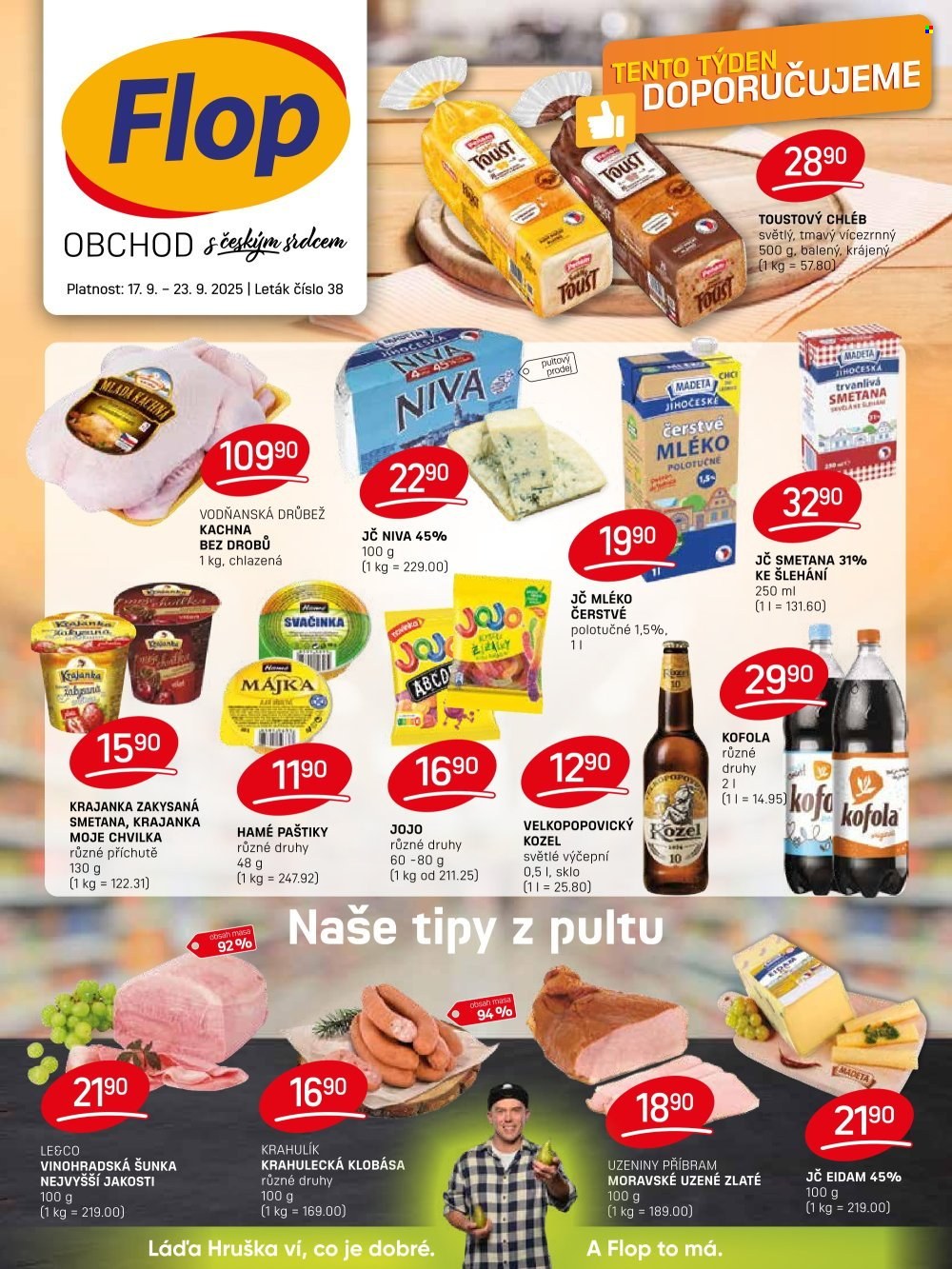 Leták Flop - 17.9.2025 - 23.9.2025. Strana 1
