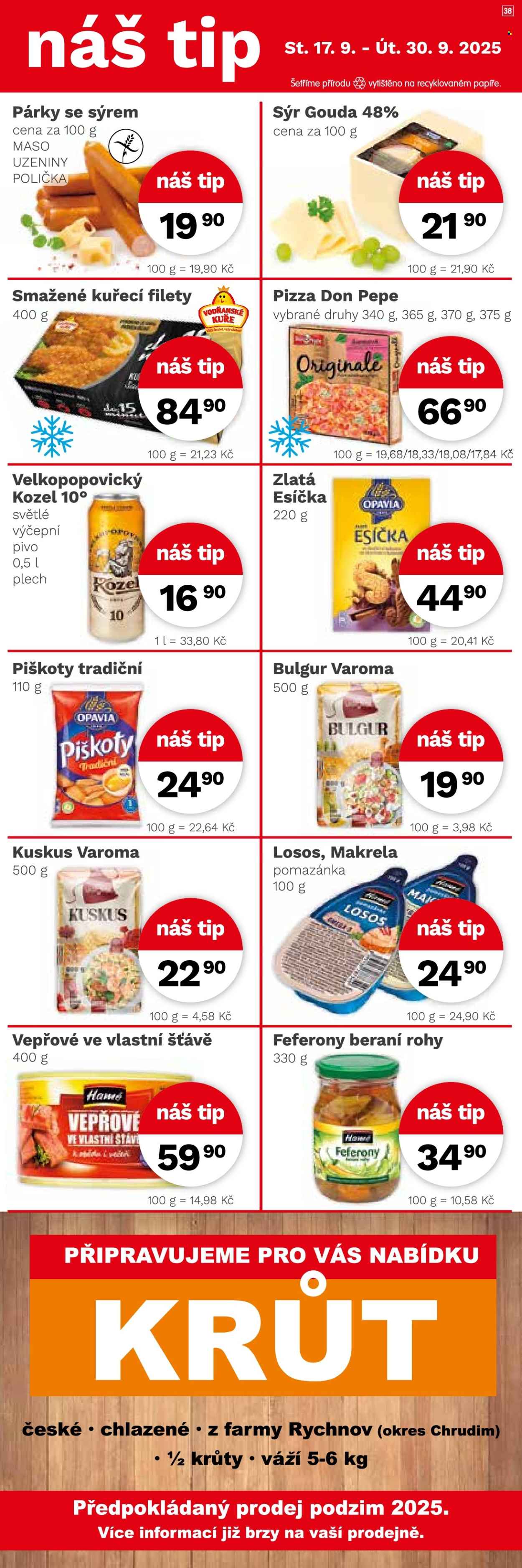 Leták Konzum - 17.9.2025 - 30.9.2025. Strana 4