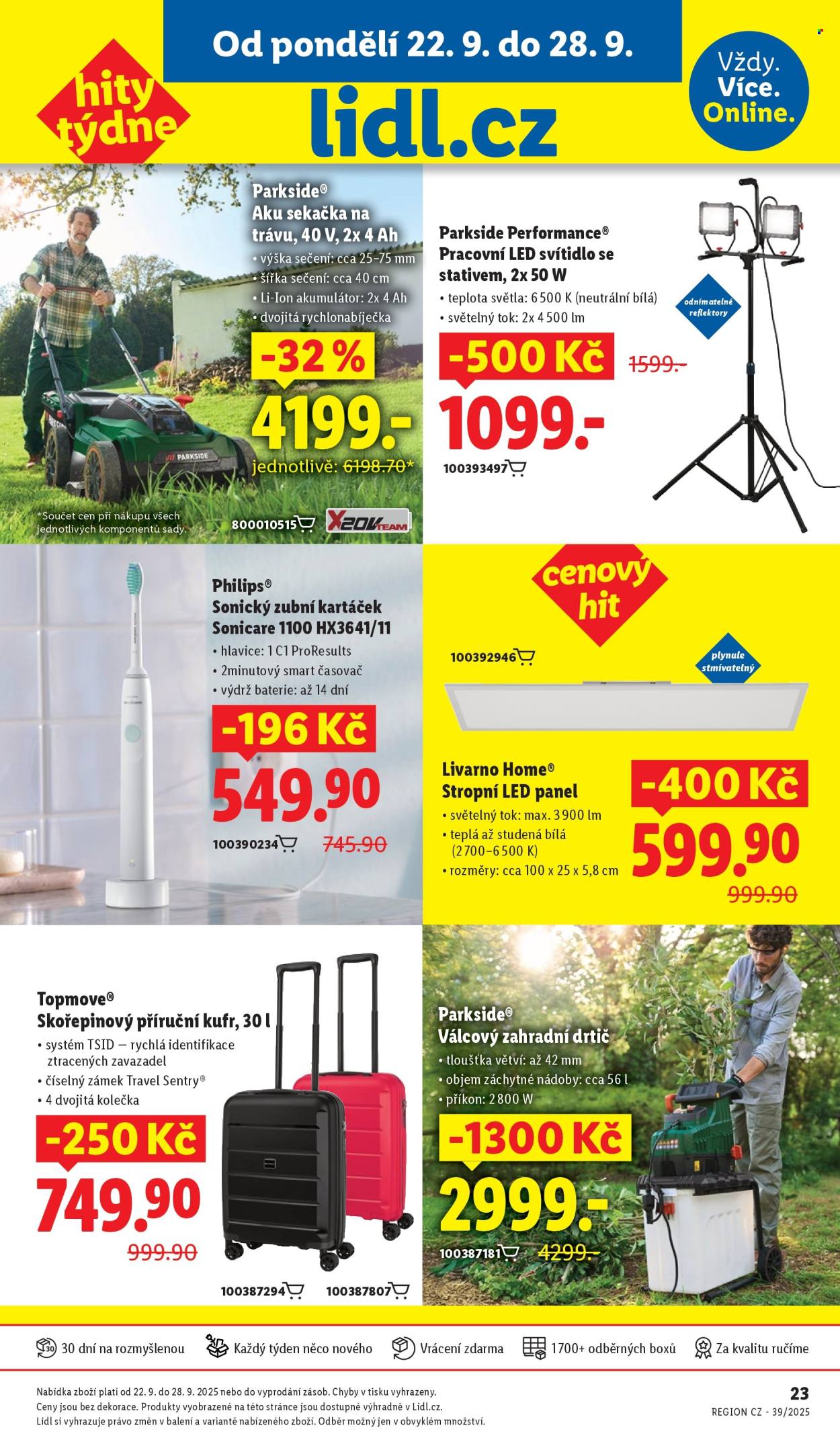 Leták Lidl - 22.9.2025 - 28.9.2025. Strana 1