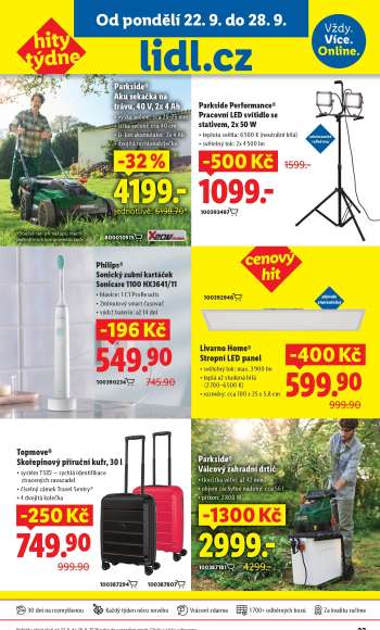 Leták Lidl - 22.9.2025 - 28.9.2025.