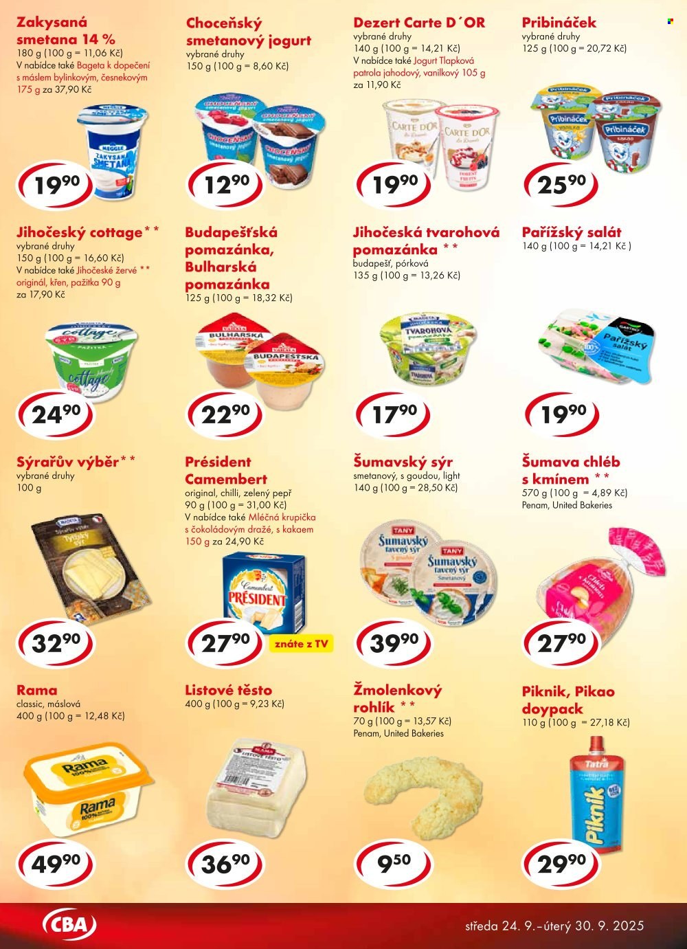 Leták CBA Premium - 24.9.2025 - 30.9.2025. Strana 2