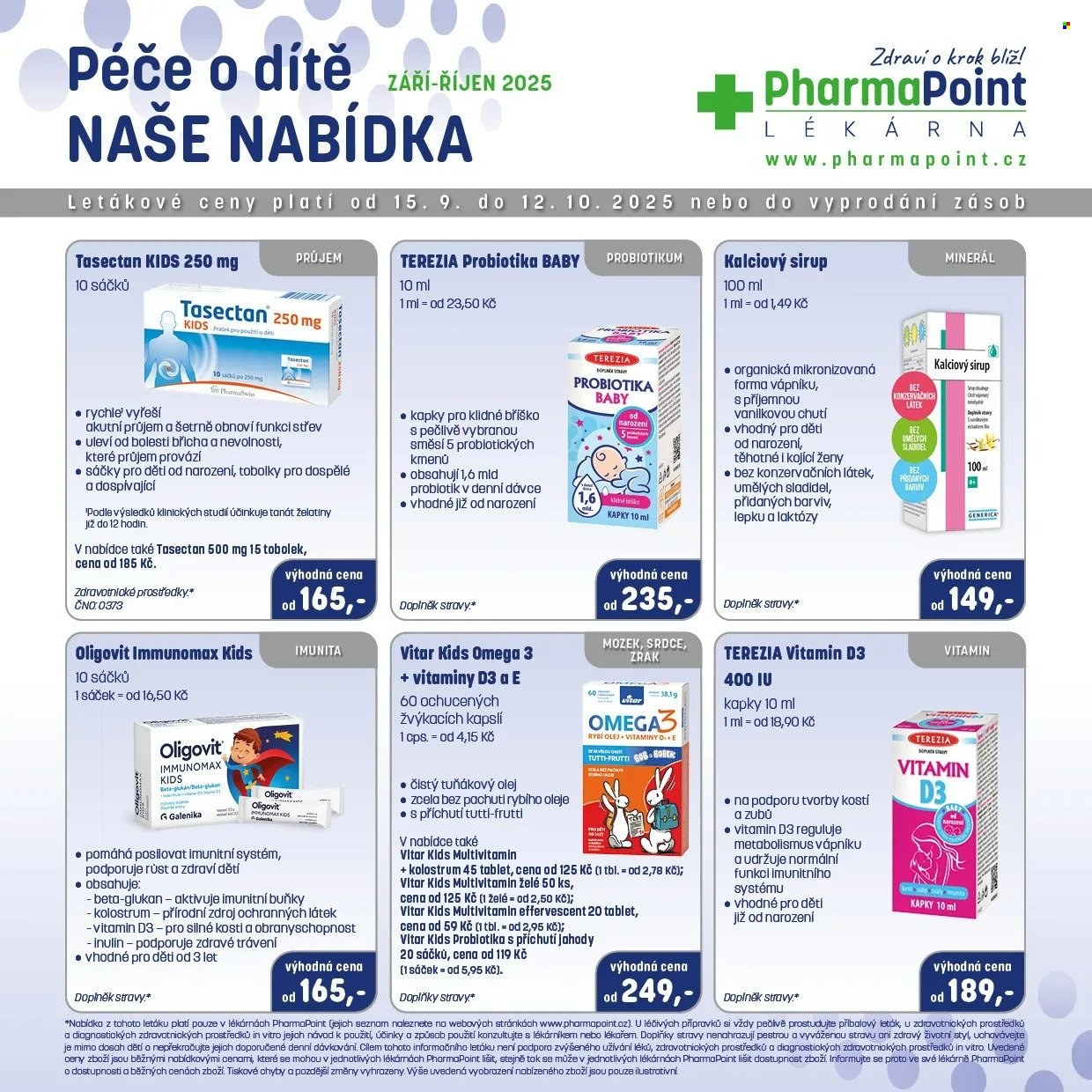 Leták PharmaPoint - 15.9.2025 - 12.10.2025. Strana 2