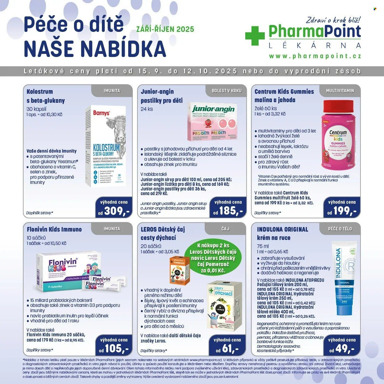 Leták PharmaPoint - 15.9.2025 - 12.10.2025. Strana 3
