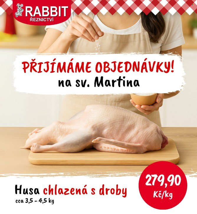 Leták RABBIT řeznictví. Strana 1